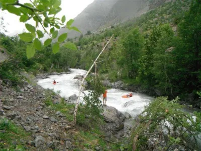 Vue sur la partie médiane du Rapide du Casset